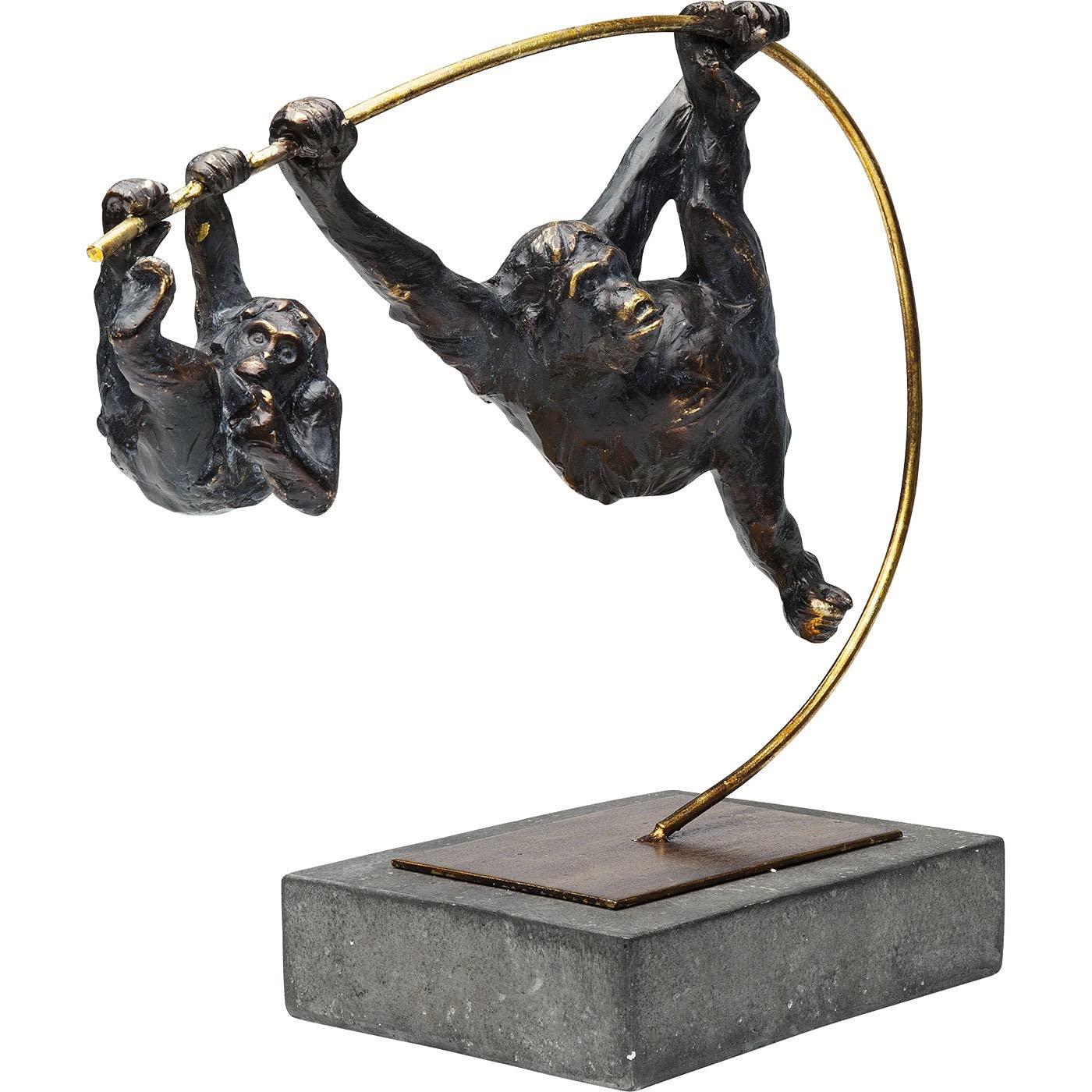 kare-design-deko-objekt-climbing-monkeys-schwarz-32-5x38x15cm image 1