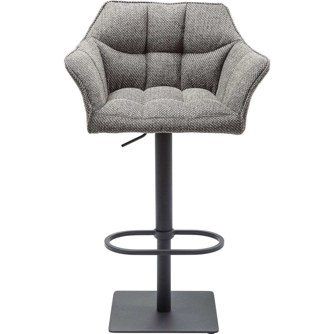 kare-design-barhocker-thinktank-schwarz-wei-h-henverstellbarer-barstuhl-111x65x5 image 3