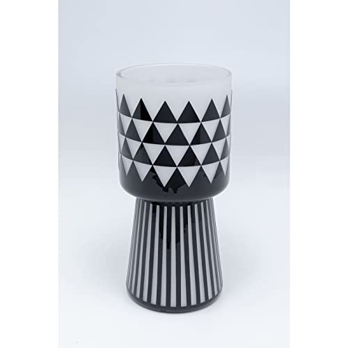 kare-design-vase-brillar-blumenvase-31-cm-schwarz-wei-glas image 7