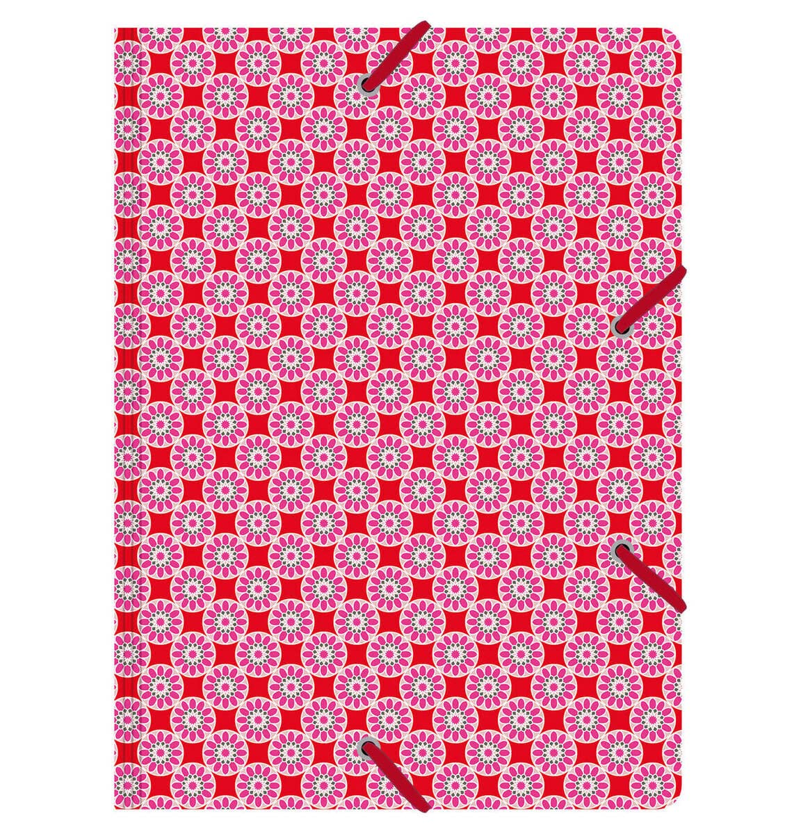 cedon-sammelmappe-de-luxe-a4-kachel-rosa-rot-24x32-cm image 1