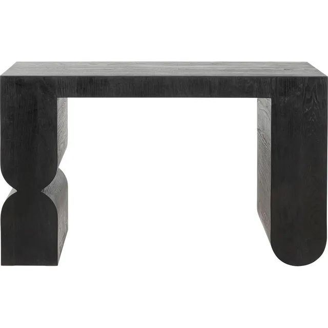 kare-design-konsole-curve-schwarz-eschenholz-120-cm-unikat image 1