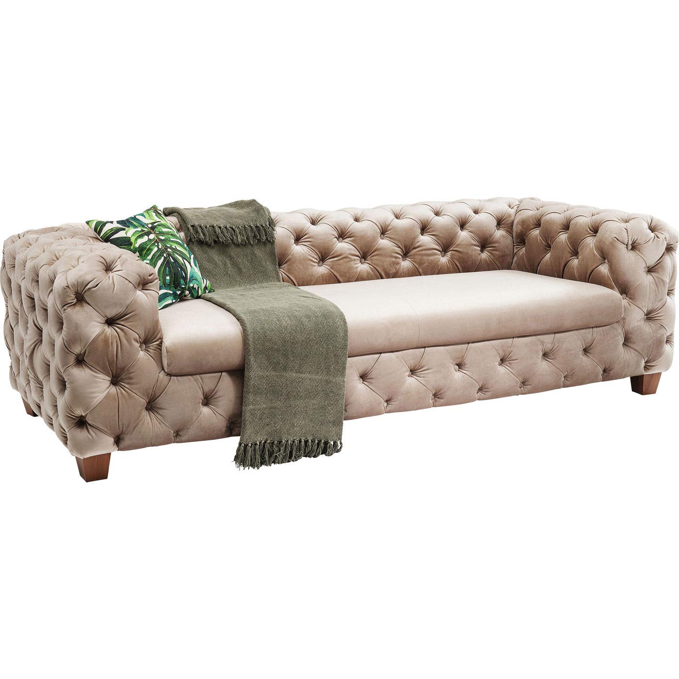 kare-design-sofa-desire-3-sitzer-ecru-beige-samt-245x100x68-cm image 4