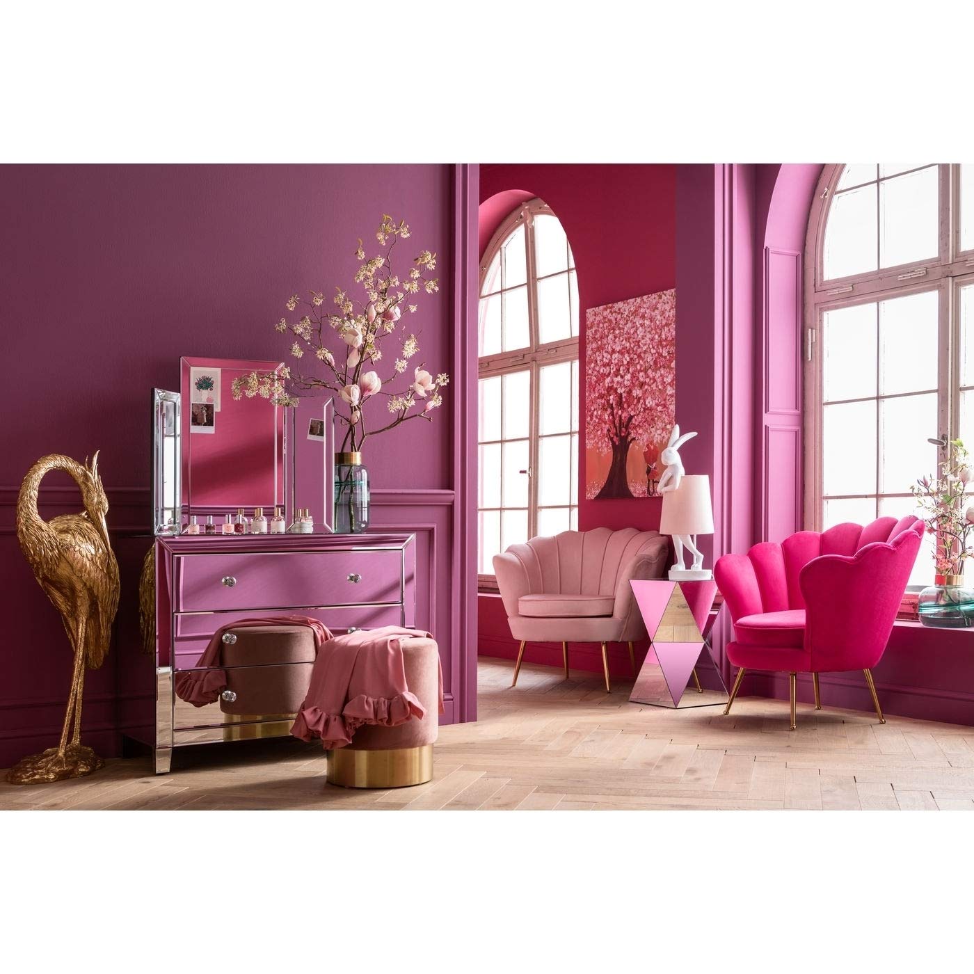 kare-design-animal-rabbit-tischleuchte-wei-rosa-68x23x26-cm image 2