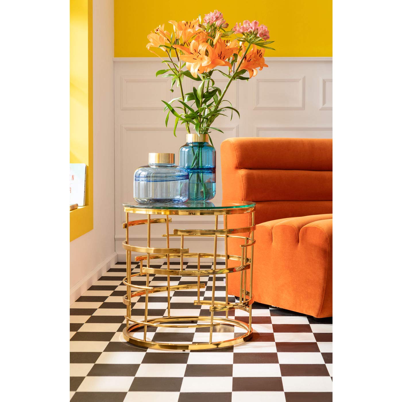 kare-design-wave-sofaelement-orange-samtoptik-109x84-cm image 2