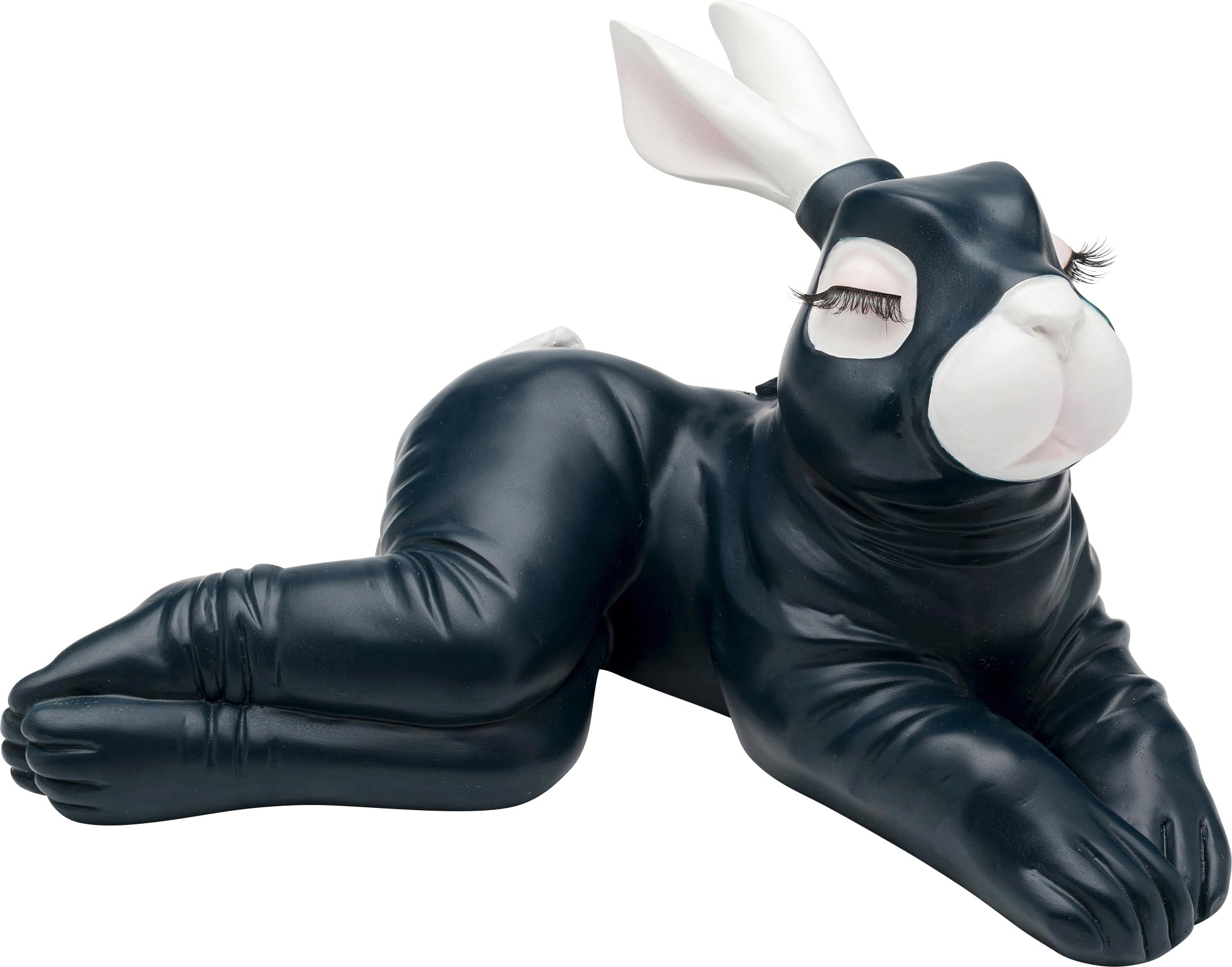 kare-design-spardose-fetish-bunny-sitting-nachtblau-15-cm image 1