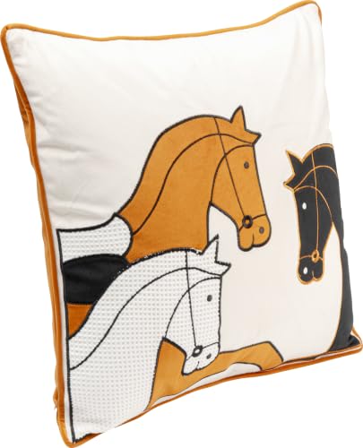 kare-design-kissen-pferdemotiv-dekokissen-mehrfarbig-45x45-cm-samtoptik image 8