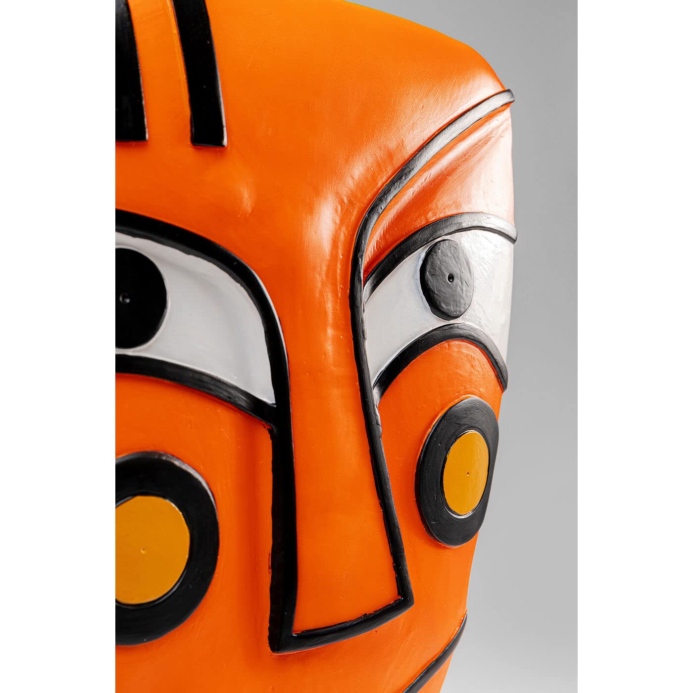 kare-design-face-deko-objekt-orange-50-cm-gesicht-wohnzimmer image 5