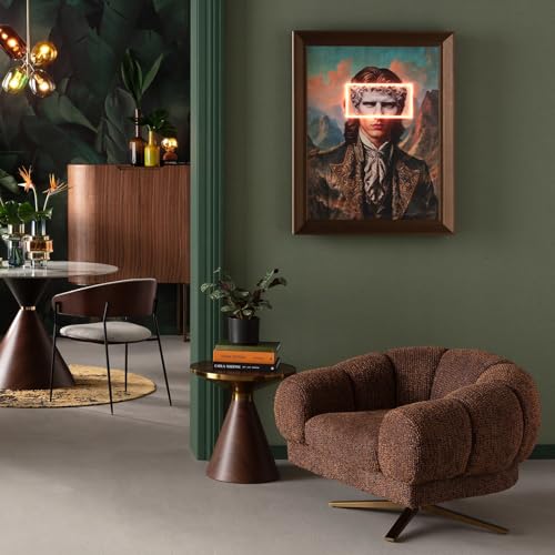 kare-design-beistelltisch-cono-braun-gold-50-cm-walnussholz image 7