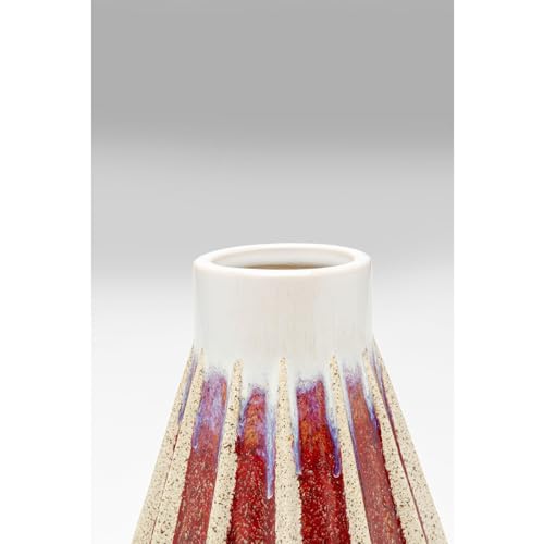 kare-design-vase-tic-tac-rot-24-cm-handgearbeitete-keramik-blumenvase image 7
