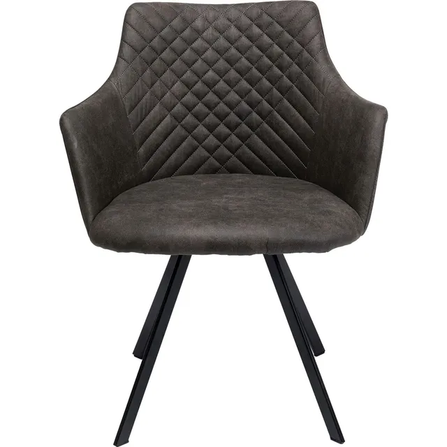 kare-design-drehstuhl-coco-anthrazit-easy-clean-84x53x60-cm image 1