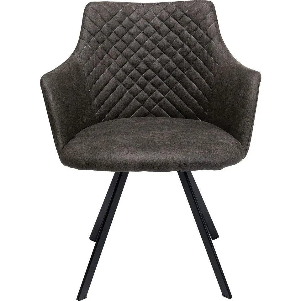 kare-design-drehstuhl-coco-anthrazit-easy-clean-84x53x60-cm image 1