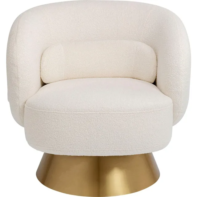 kare-design-drehsessel-orion-wei-gold-360-boucl-sessel-mit-armlehne image 1