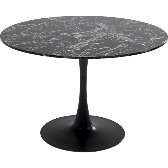 kare-design-tisch-veneto-schwarz-rund-d110-cm-marmoroptik-73x110x110-cm image 1