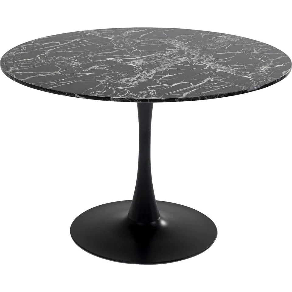 kare-design-tisch-veneto-schwarz-rund-d110-cm-marmoroptik-73x110x110-cm image 1
