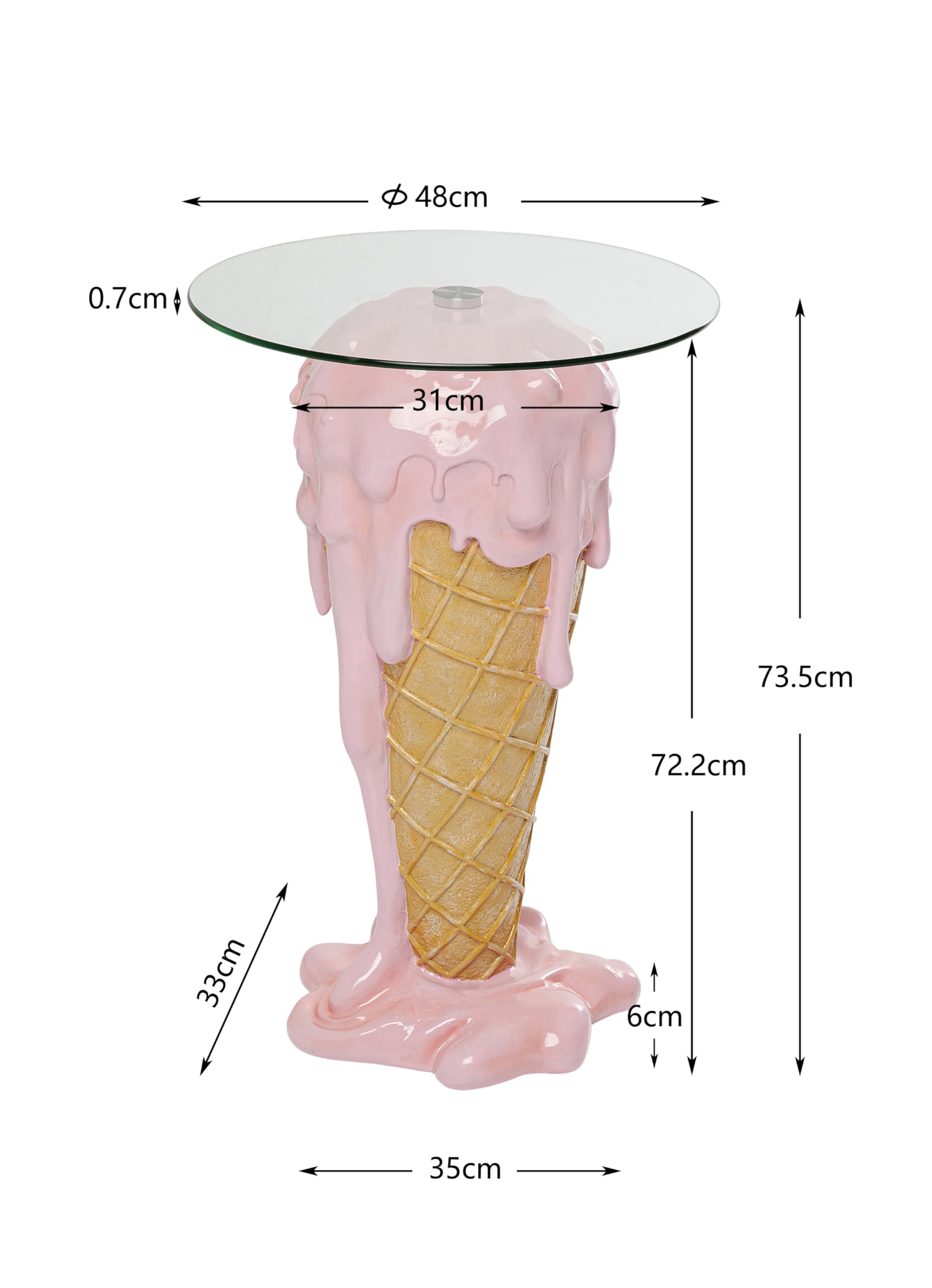 kare-design-beistelltisch-icecream-rosa-braun-72x48x48-cm-glastisch-eisfu image 3