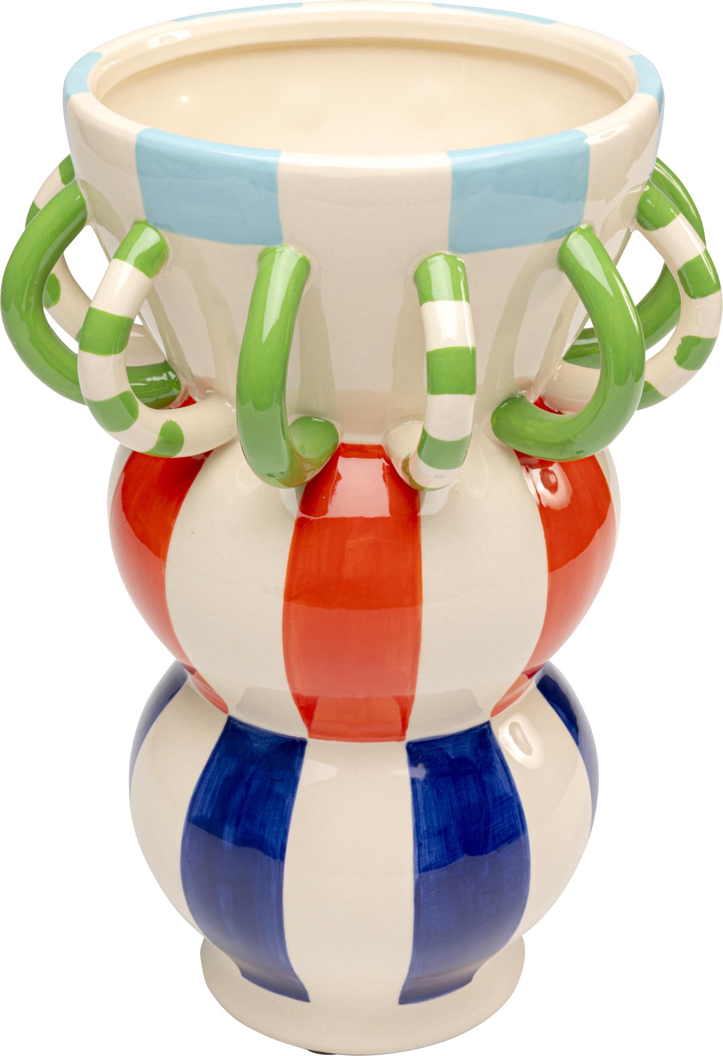kare-design-deko-vase-harlequin-handle-mehrfarbig-33-cm-porzellan image 1