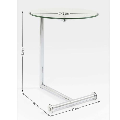 kare-design-beistelltisch-easy-living-schwarz-rund-metall-glas-63x46x46-cm image 8