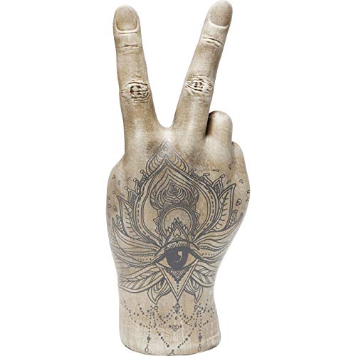 kare-design-victory-tattoo-eye-deko-hand-beige-grau-36x22x12-cm image 7