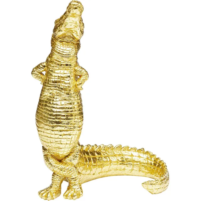 kare-design-alligator-deko-figur-gold-39-cm image 1