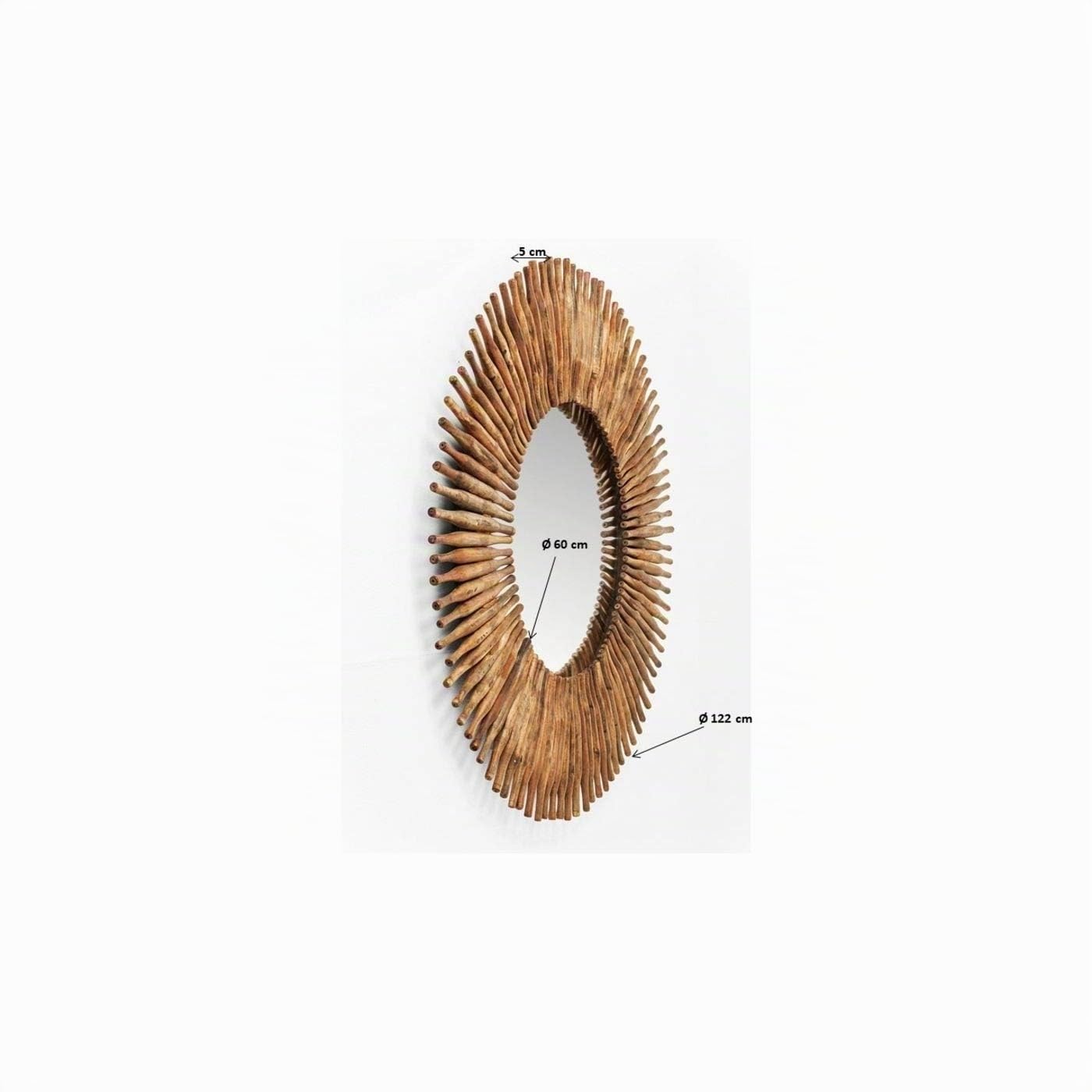 kare-design-spiegel-sunlight-rund-braun-holzrahmen-120cm-122x122x5cm image 8