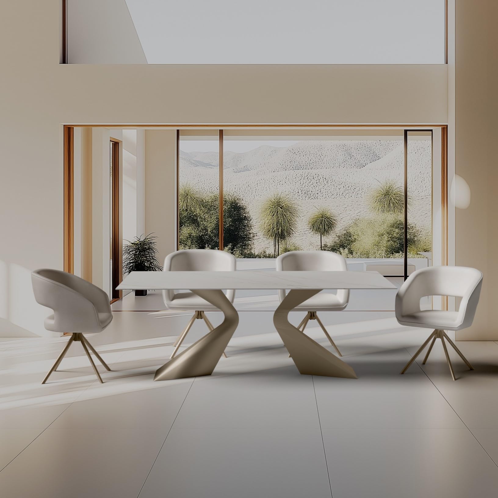 kare-design-drehstuhl-gina-schwarz-beige-80x54x53-cm-drehbar image 2