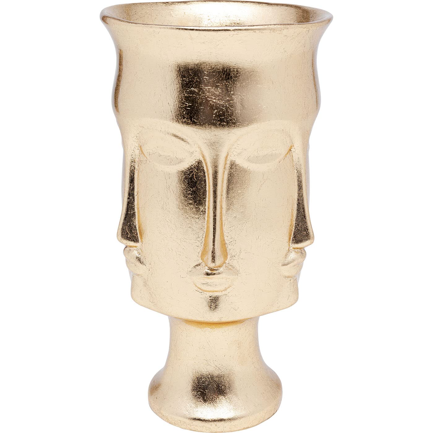kare-design-jasper-deko-vase-faces-gold-37-cm image 1