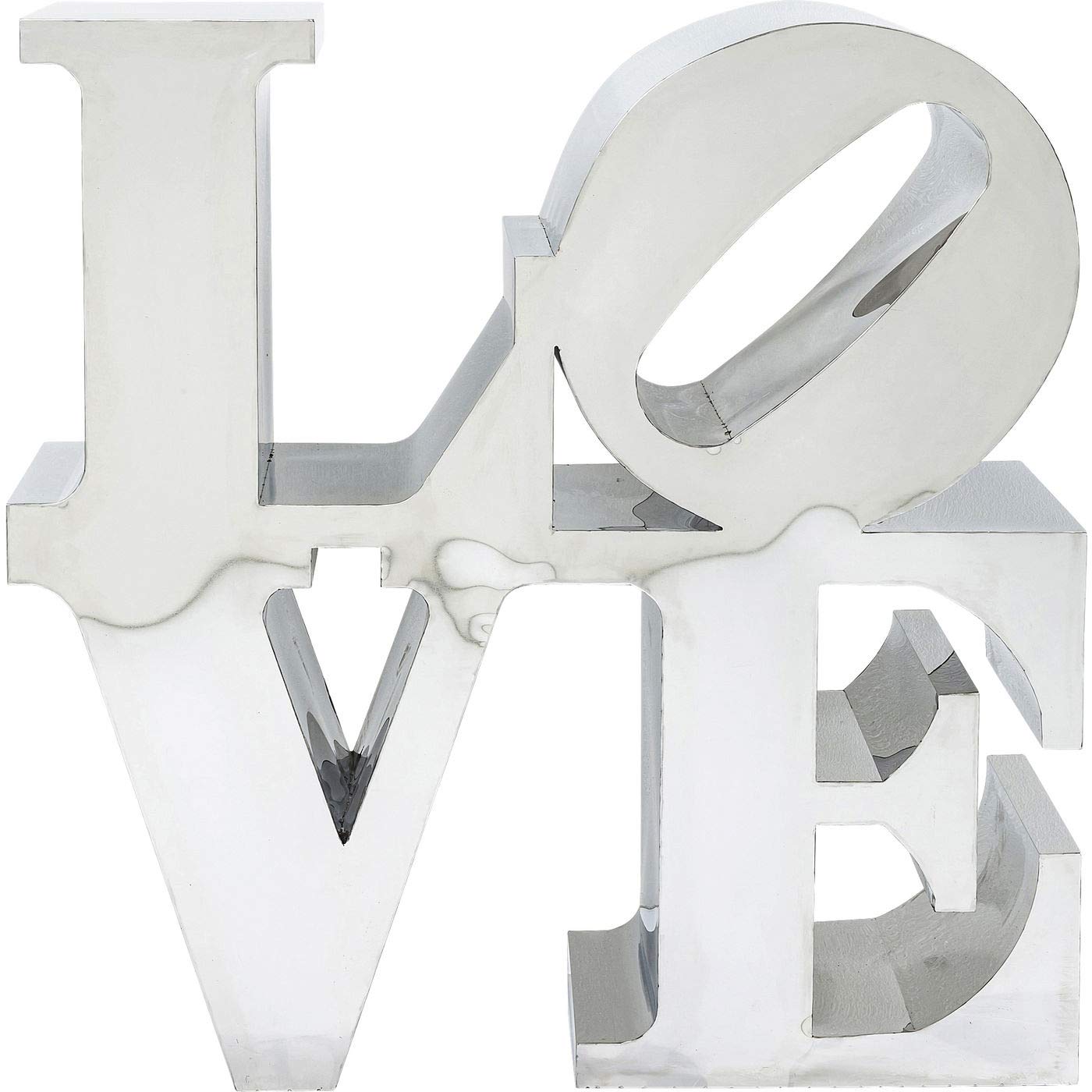 kare-design-love-dekoobjekt-metall-silber-40-x-100-x-100-cm image 1