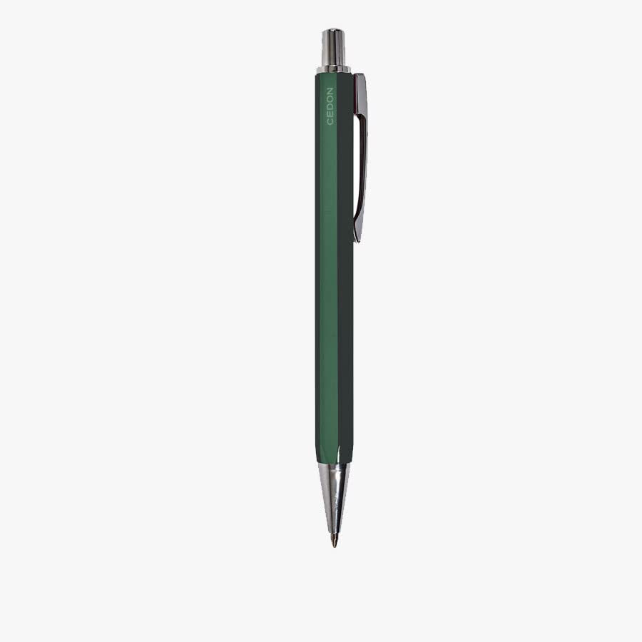 cedon-kugelschreiber-dunkelgr-n-aluminium-sechskant image 2