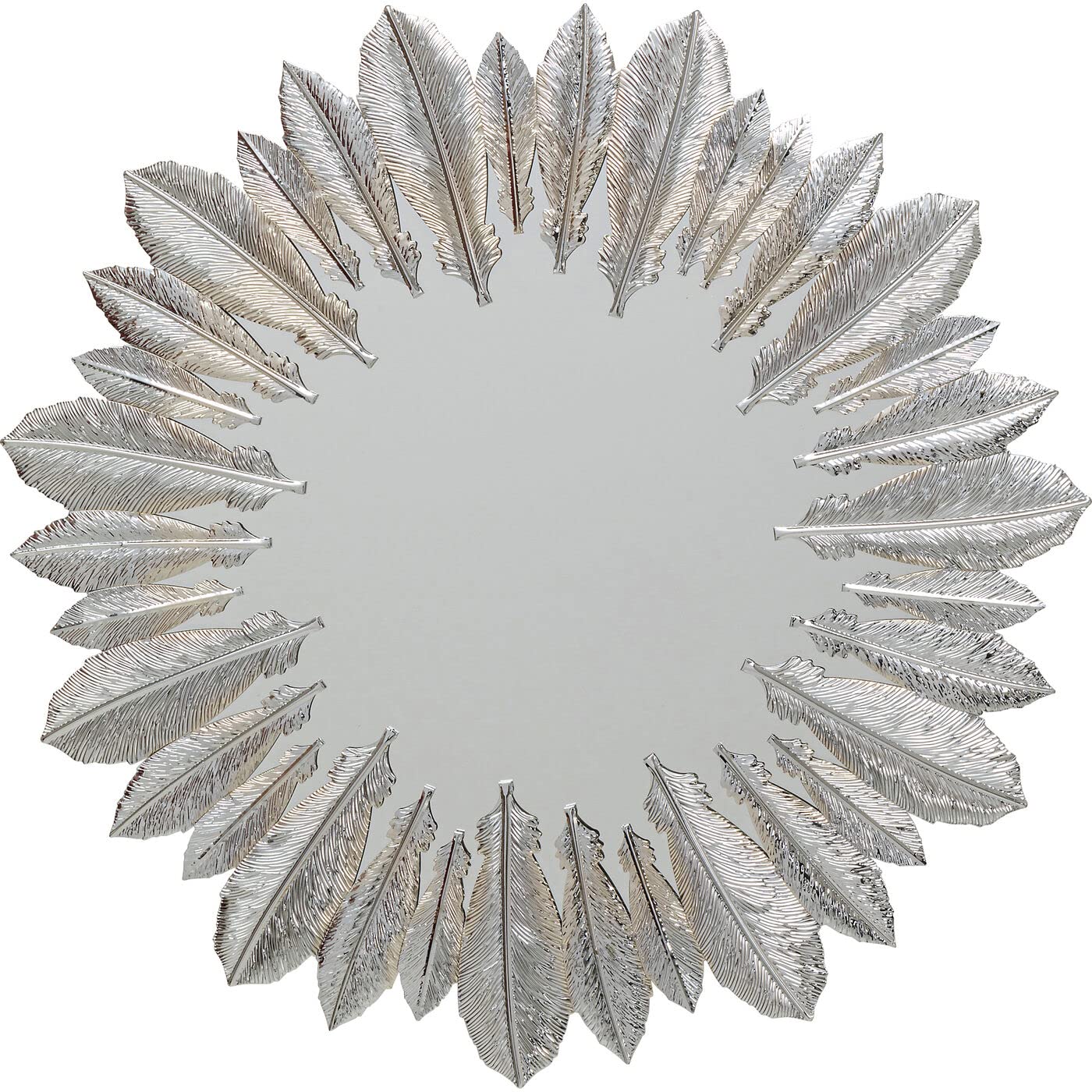 kare-design-wandspiegel-feather-dress-silber-49-cm image 1