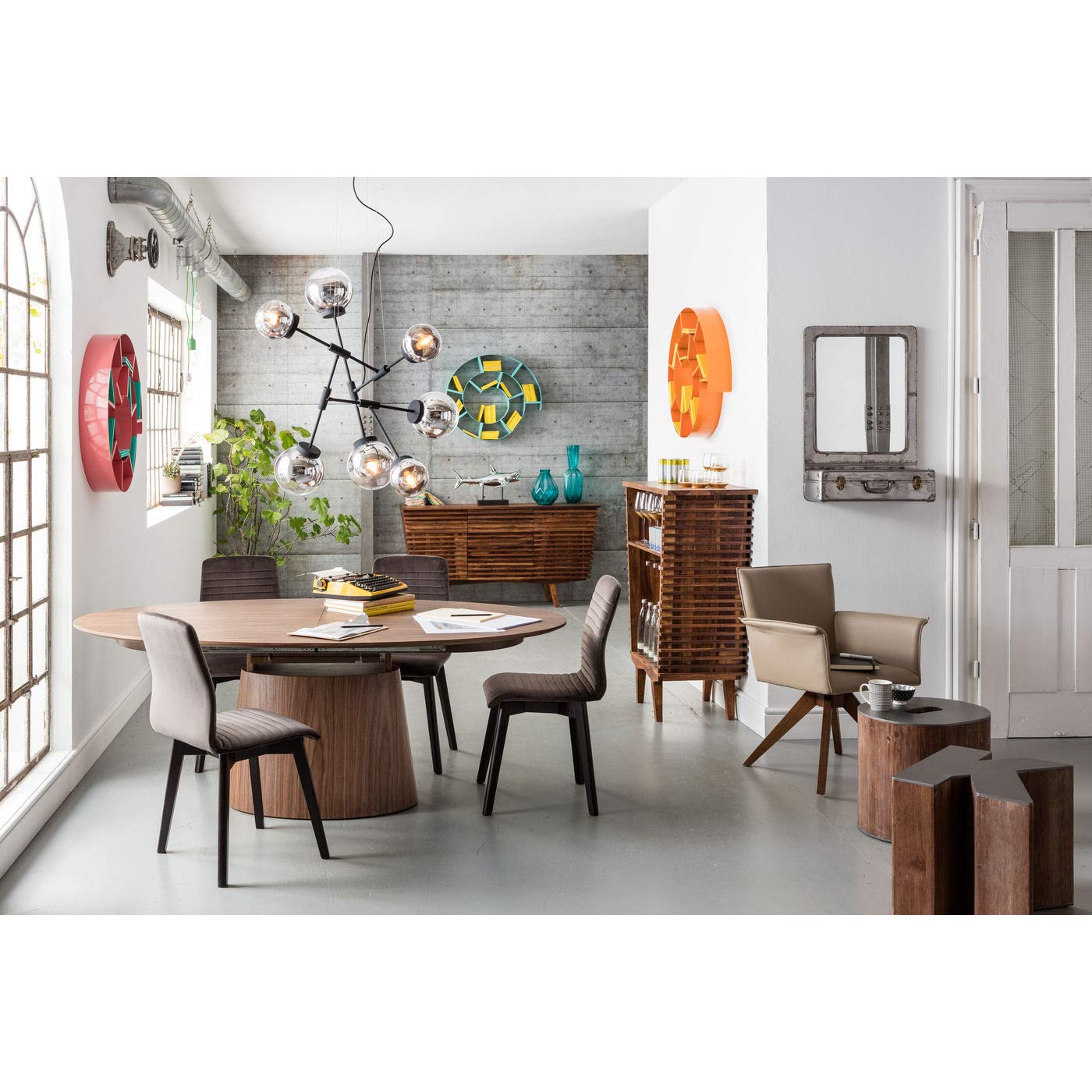 kare-design-benvenuto-walnut-ausziehtisch-oval-200-250-cm-6-8-personen image 2