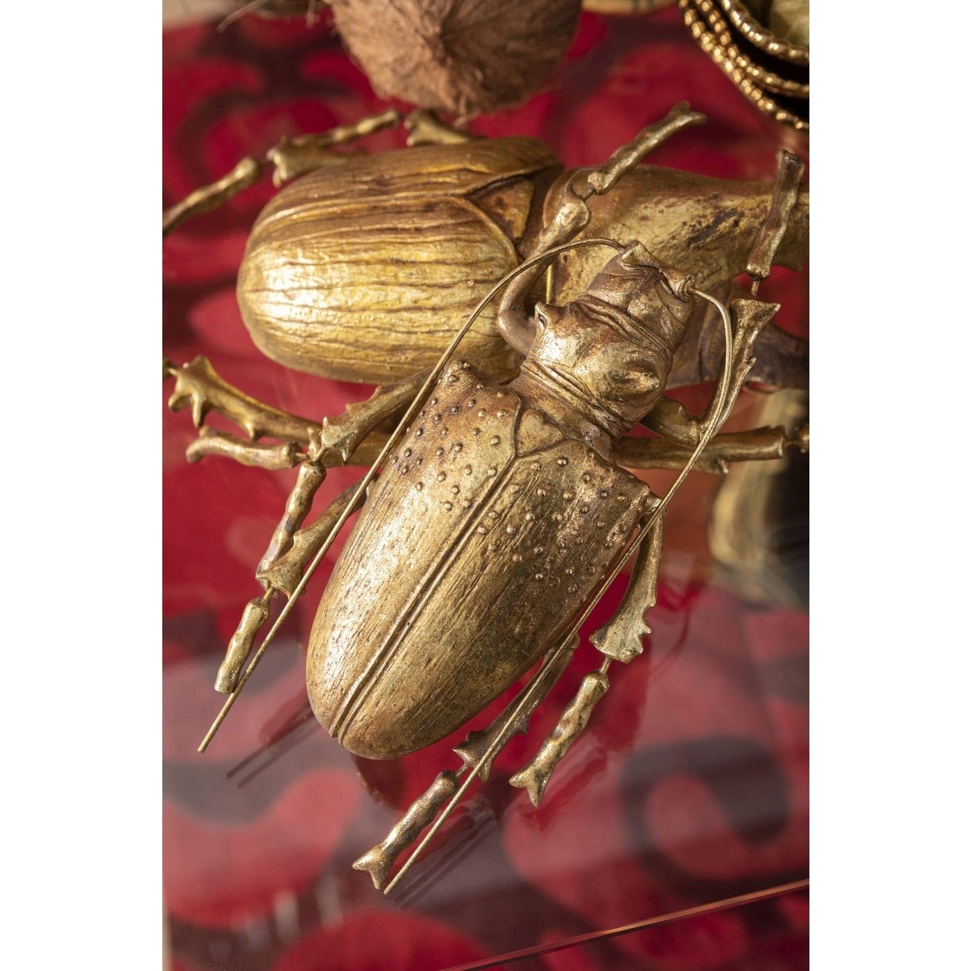 kare-design-longicorn-beetle-wandschmuck-gold-7x15x27-cm image 6