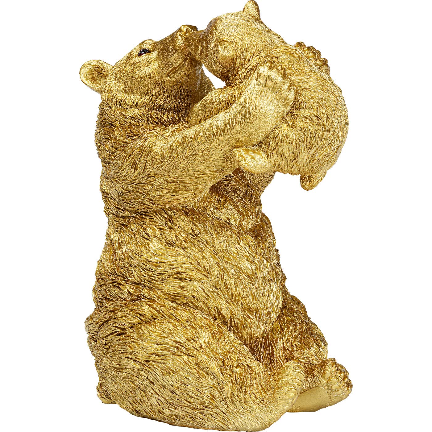 kare-design-dekofigur-bear-lucky-mom-gold-27-cm-handbemalter-b-r image 3
