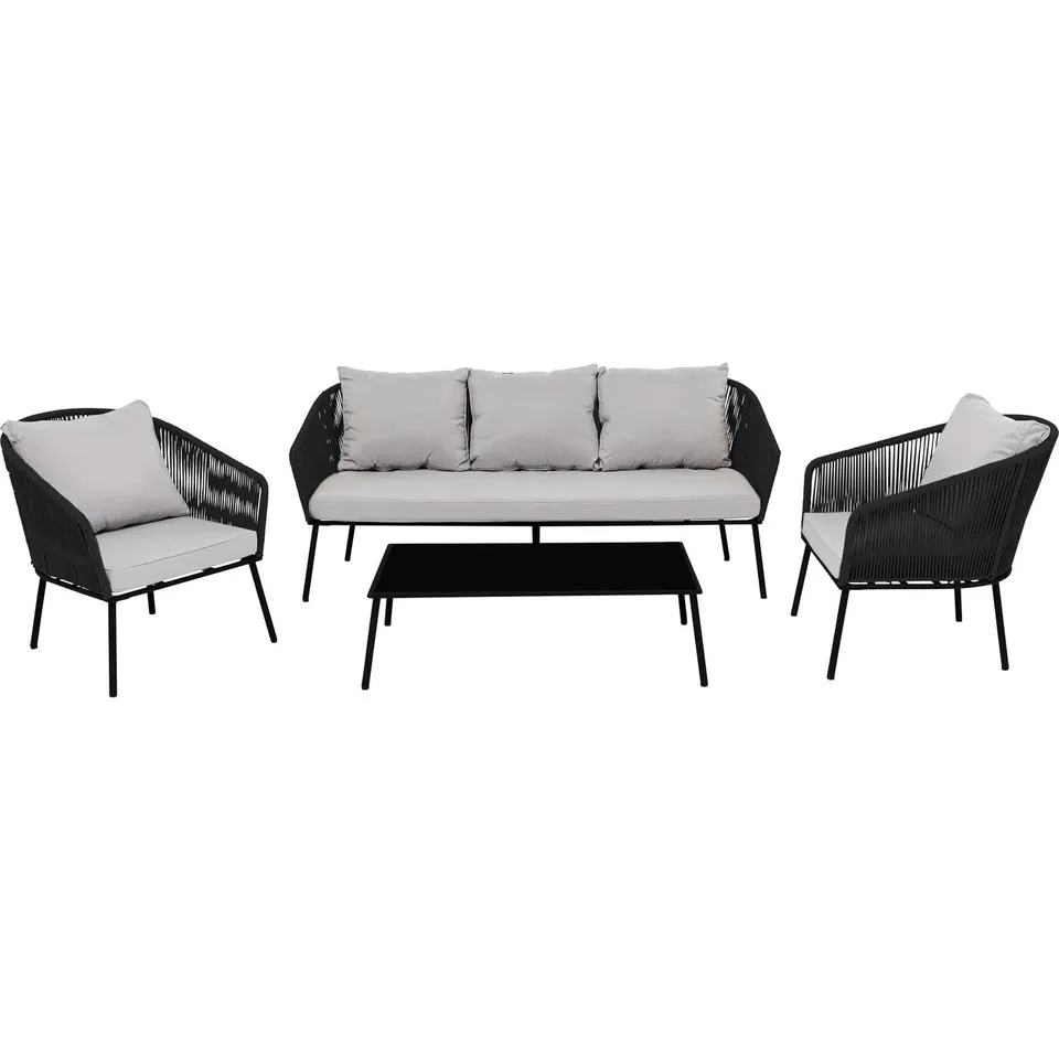 kare-design-sitzgruppe-elba-grau-cinque-4-teilig image 1