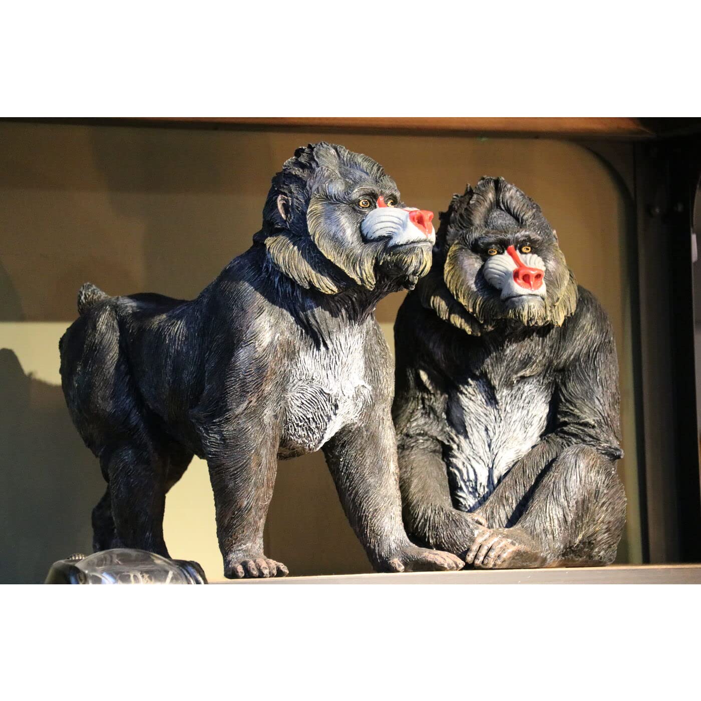 kare-design-figur-walking-mandrill-47cm-deko-skulptur-37x47x19cm-bunt image 2