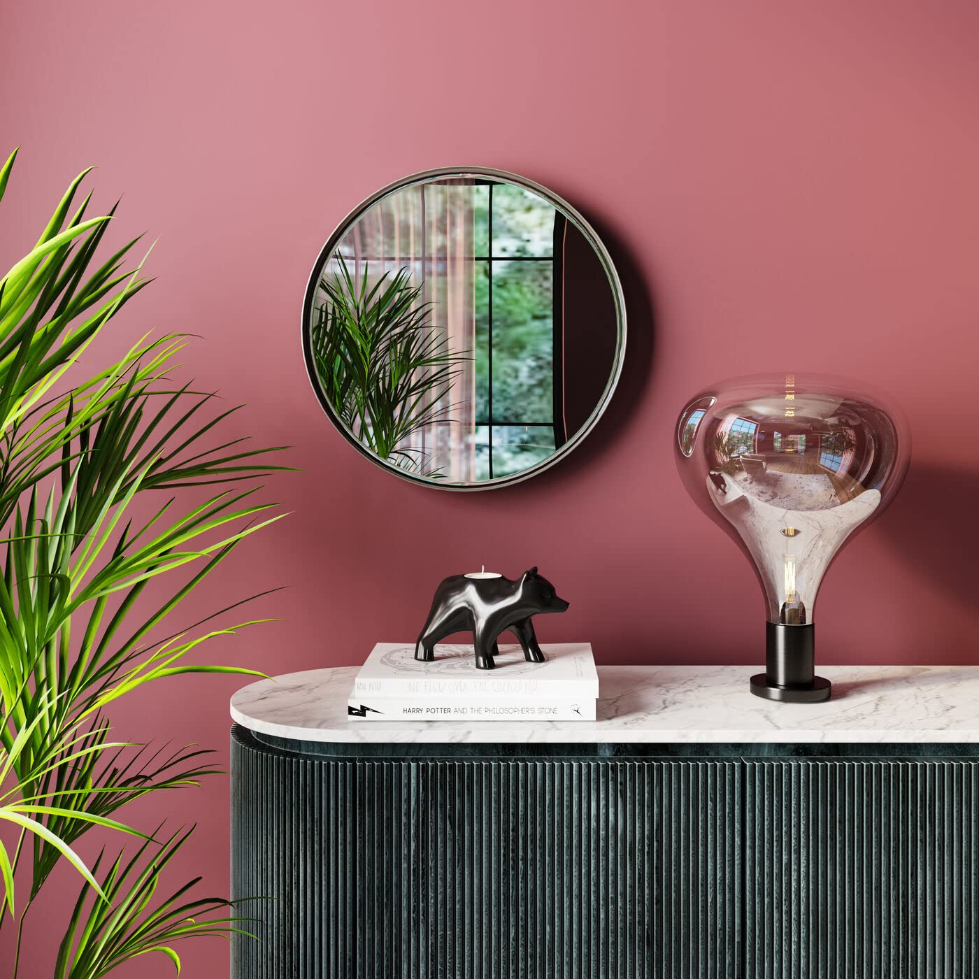 kare-design-spiegel-curvy-mo-chrom-look-60-runder-wandspiegel-60x60x5cm image 2