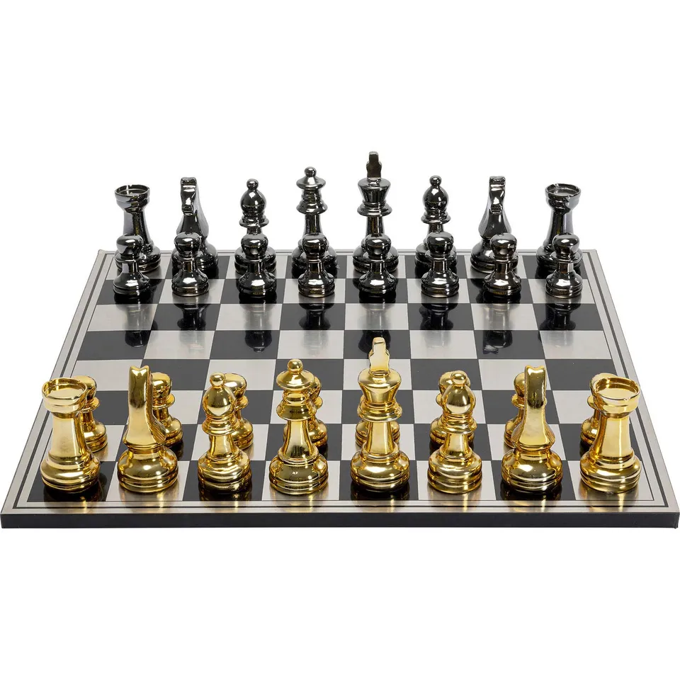kare-design-dekoobjekt-chess-silber-gold-60x60-cm-schachbrett-xl-mit-figuren image 1