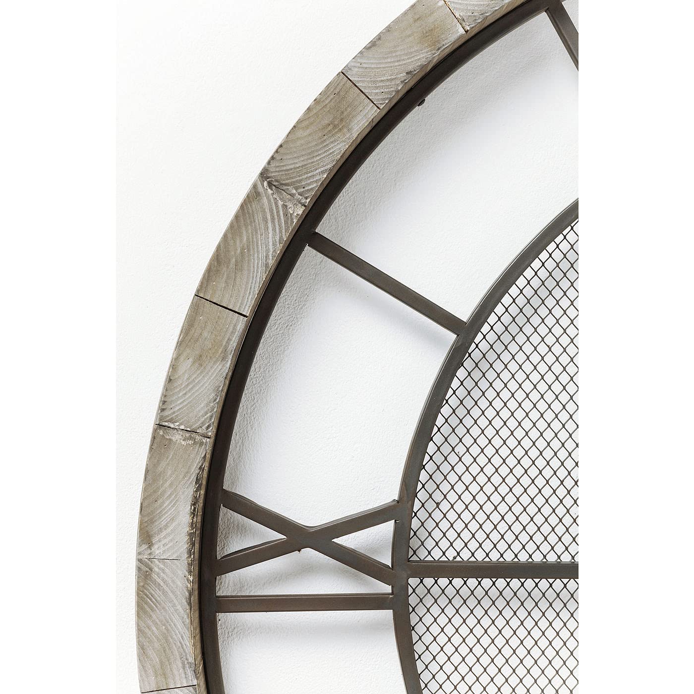 kare-design-wanduhr-village-grau-121-cm-massivholz-121x121x8-cm image 7