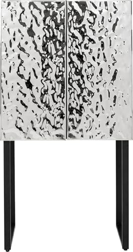 kare-design-schrank-carino-hochschrank-silber-schwarz-chrom-160x80x39-cm-push-to image 8