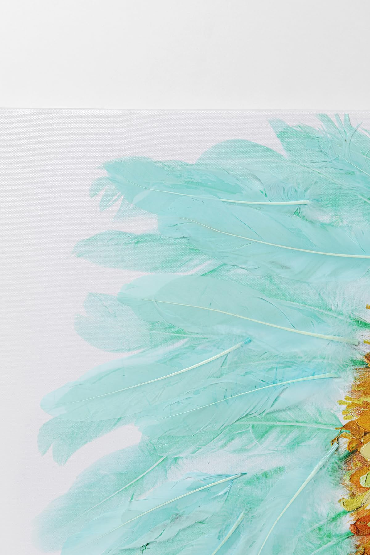 kare-design-headdress-dog-leinwandbild-80x80-cm-hund-mit-federschmuck image 5
