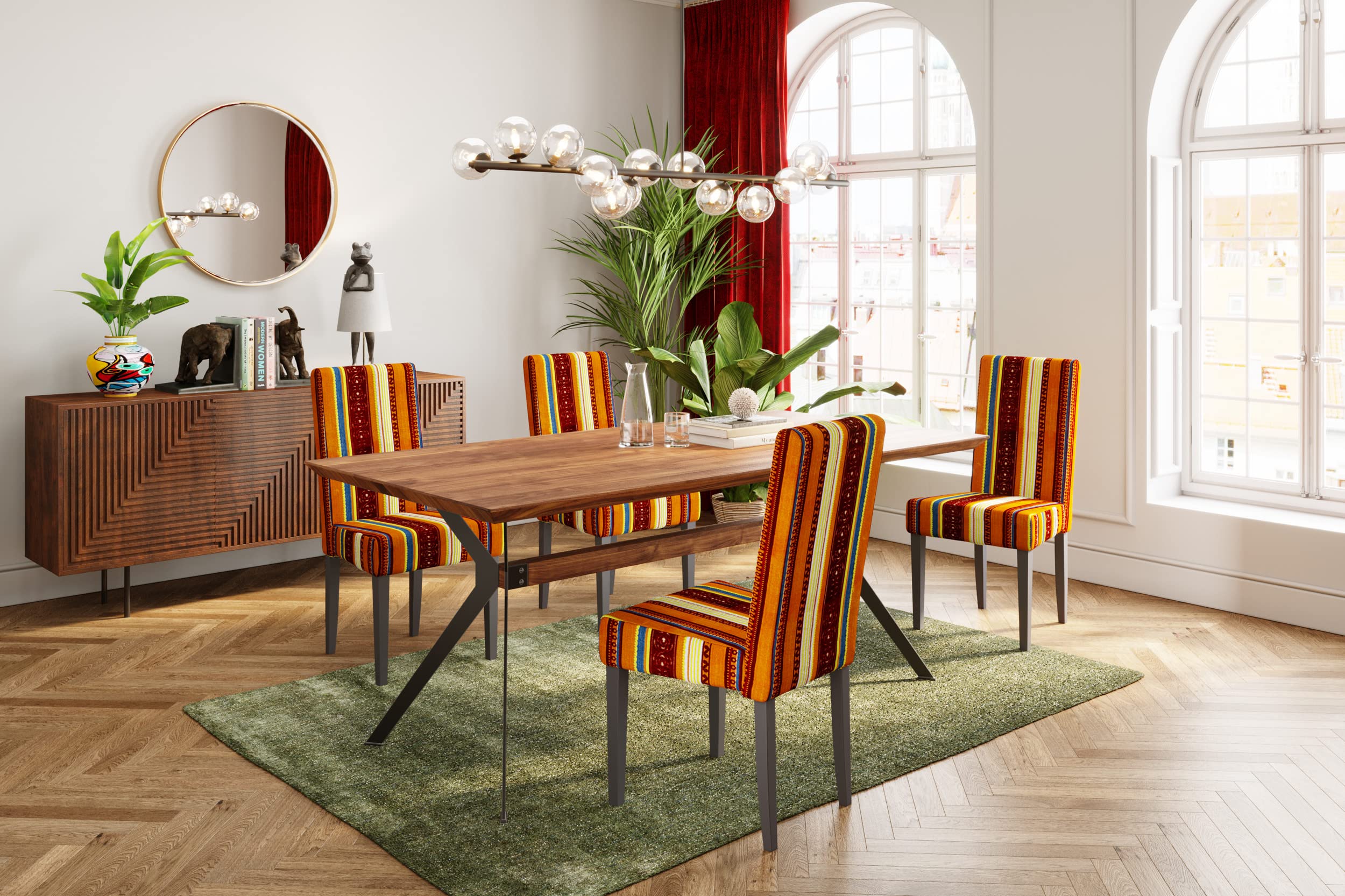 kare-design-stuhl-econo-very-british-2er-set-rot-gelb-polsterstuhl-99x49x58-cm image 2