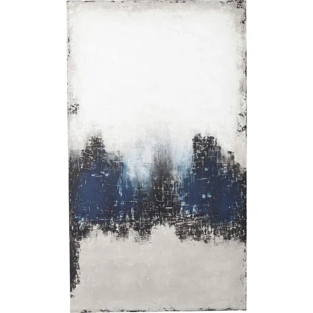 kare-design-abstract-into-the-sea-acrylbild-blau-210x120cm image 1
