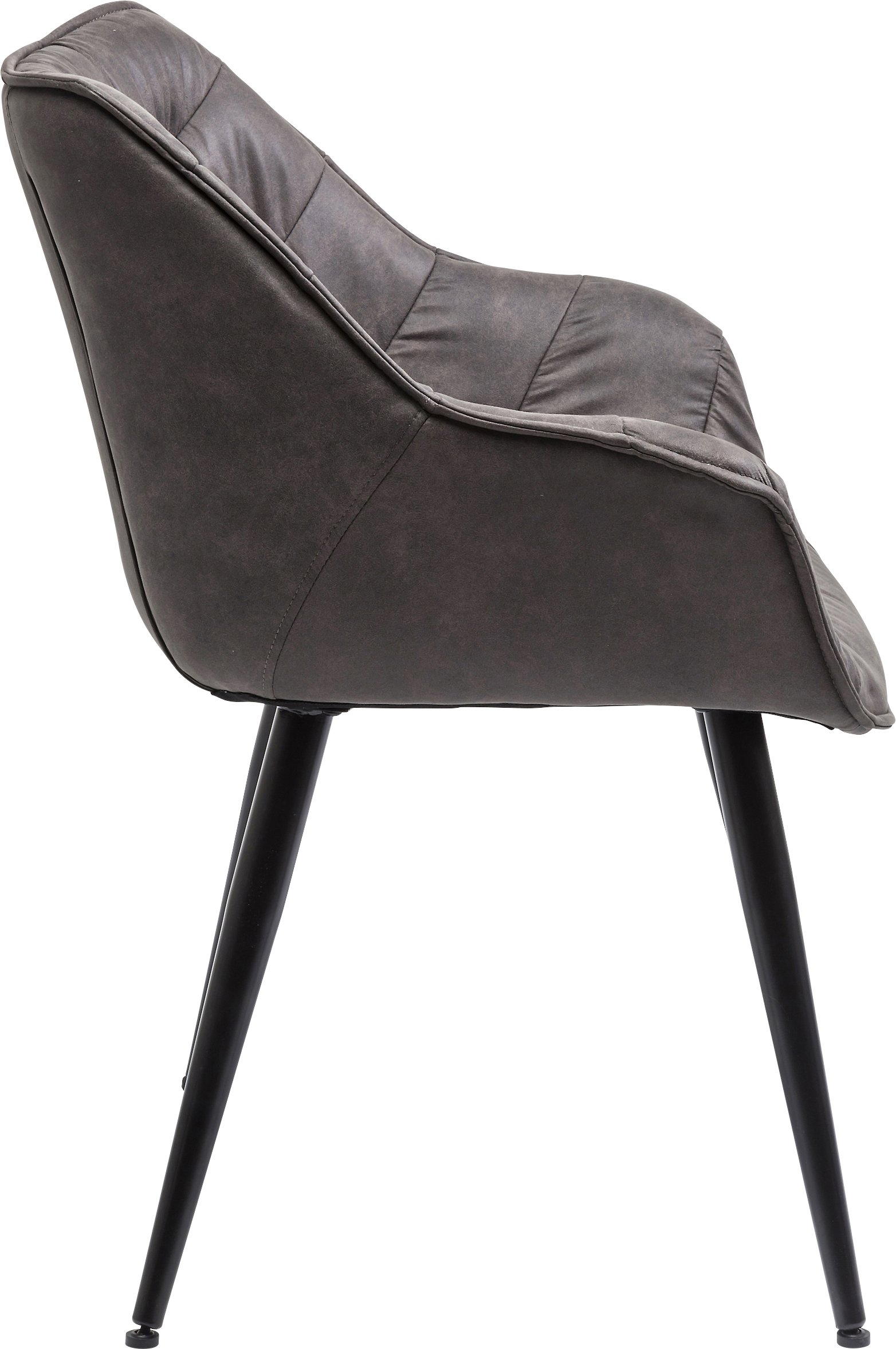 kare-design-armlehnstuhl-thelma-2er-set-grau-schwarz-retro-82x65x60-cm image 5