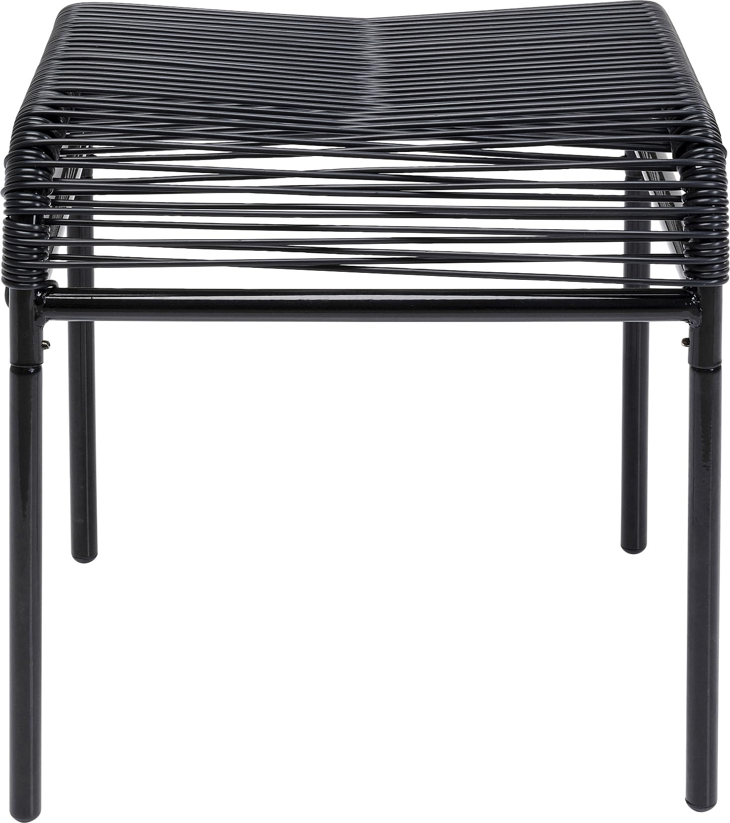 kare-design-hocker-acapulco-mono-schwarz-indoor-outdoor-retro-hocker image 1