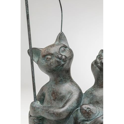 kare-design-deko-figur-fisher-cats-grau-schwarz-28x12x6-cm image 7