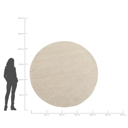 kare-design-teppich-boucara-creme-200x200-cm-rund image 7