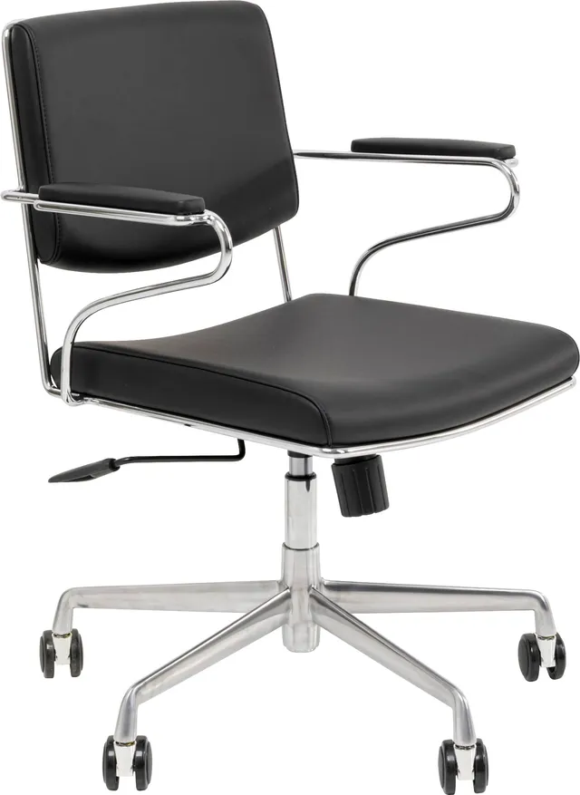 kare-design-b-rostuhl-dottore-drehstuhl-schwarz-h-henverstellbar-360-drehbar image 1