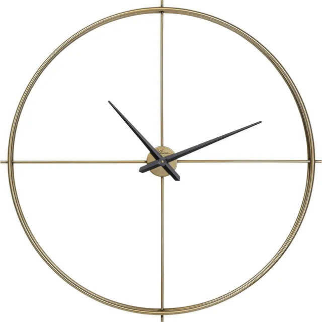 playmobil-kare-design-wanduhr-simple-pure-brass-gold-95-cm-metall-quarzuhr image 1