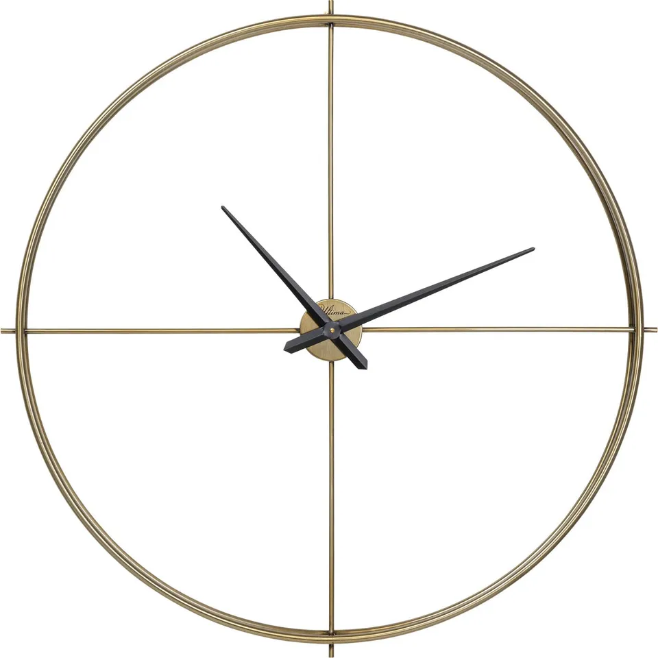 playmobil-kare-design-wanduhr-simple-pure-brass-gold-95-cm-metall-quarzuhr image 1