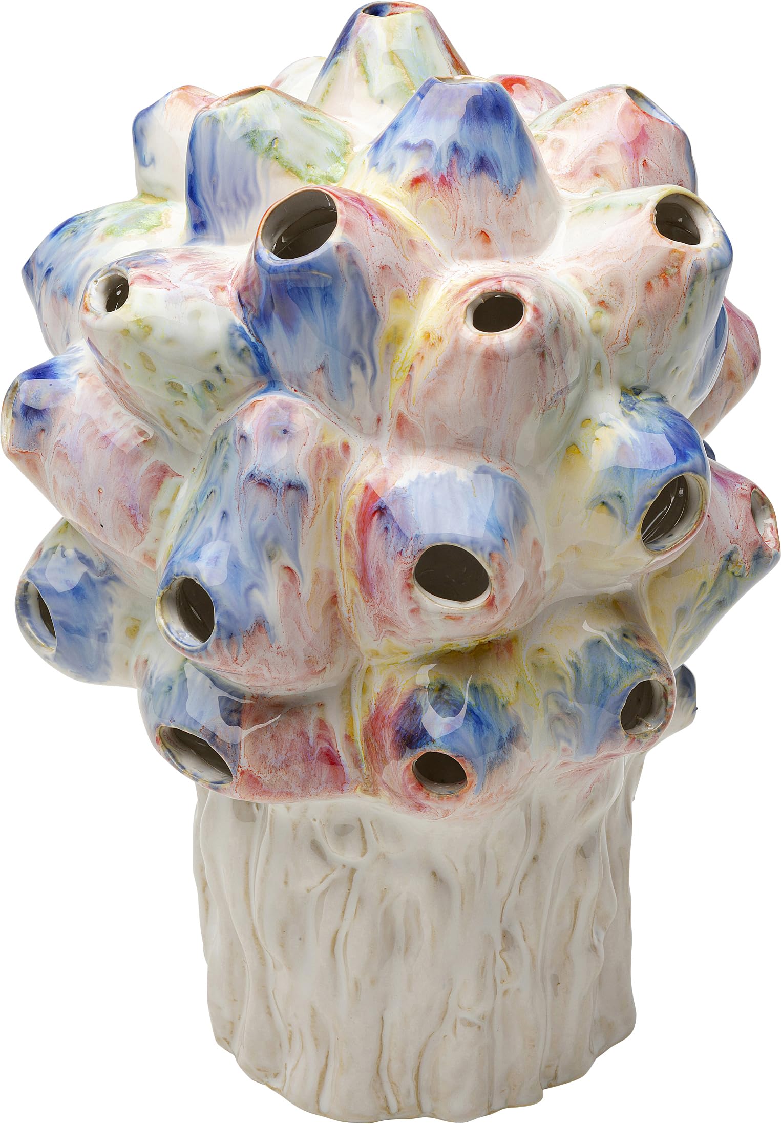kare-design-vase-collina-colore-mehrfarbig-keramik-vase-33-cm-unikat image 1
