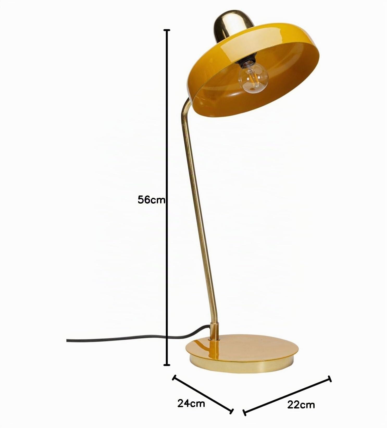 kare-design-tischlampe-demi-gelb-gold-stahl-56-cm-bauhaus image 6